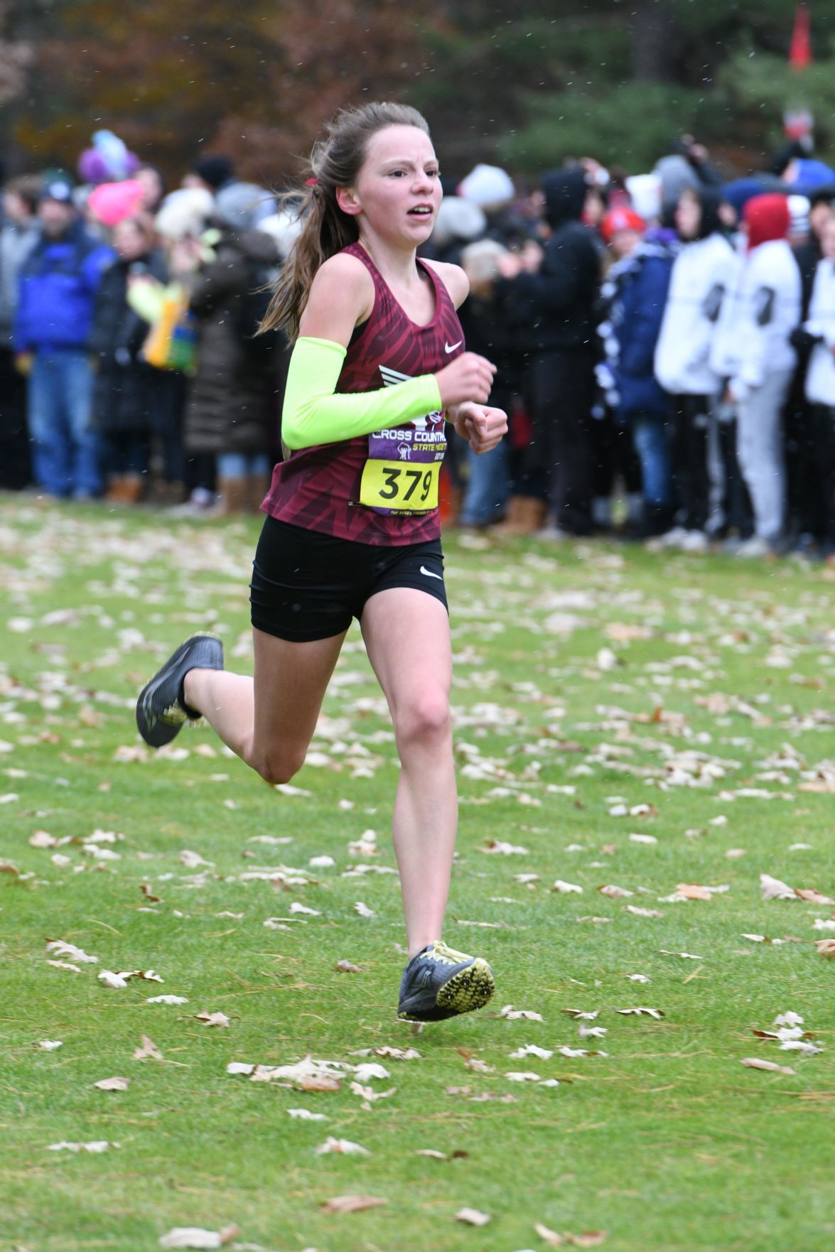 WIAA state cross country photo: Zaira Malloy-Salgado, Middleton